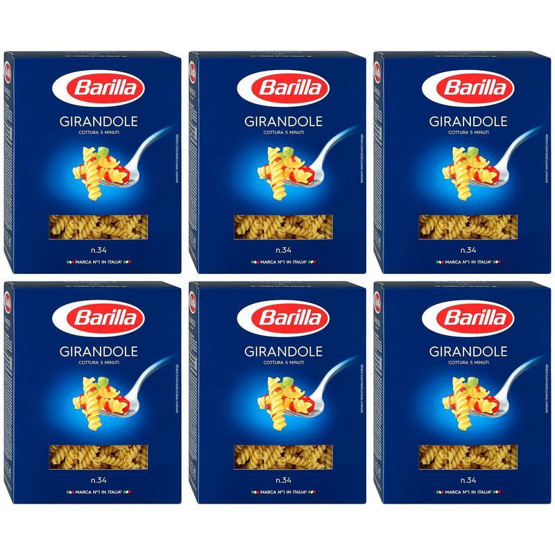 Barilla Макаронные изделия Girandole Джирандоле №34, 450 г, 6 уп #1