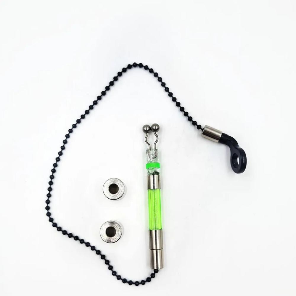 Свингер для рыбалки со световым индикатором/сигнализатор поклевки свингер-цепь(Зеленый)  #1