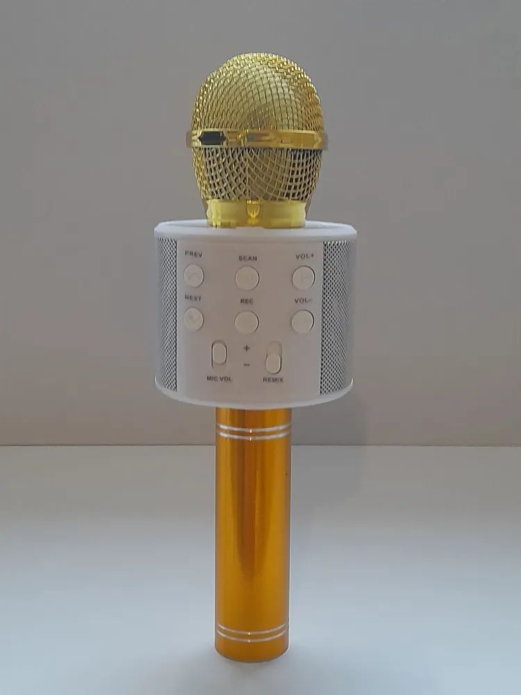 Караоке микрофон WS-858 золотой #1