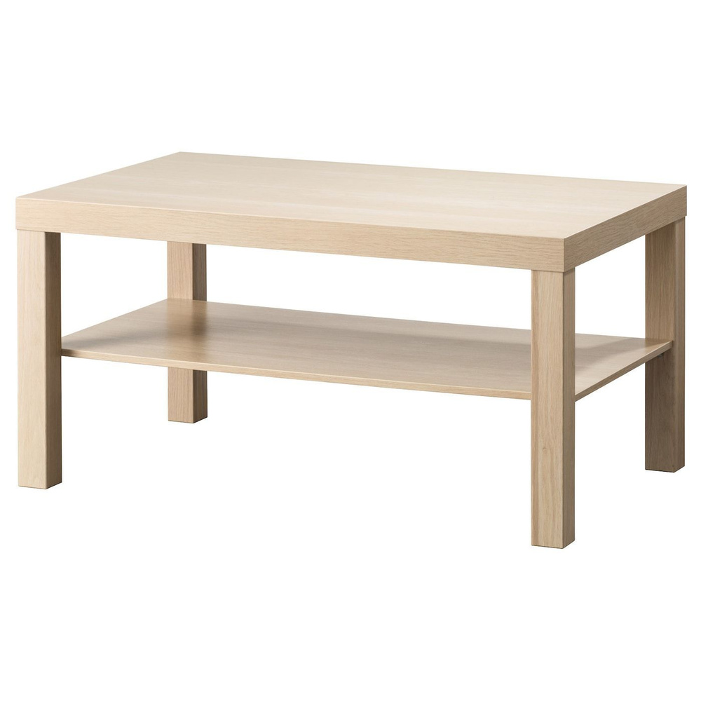 LACK Журнальный стол IKEA, под беленый дуб 90x55 см (90336456) #1