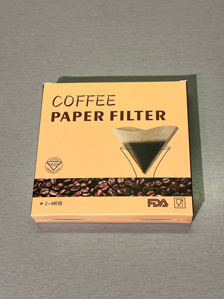 Бумажные фильтры для заваривания кофе V60 отбеленные №2 (50 шт)  #1
