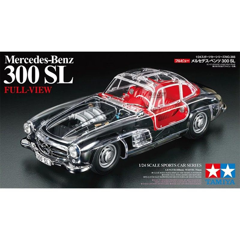 Сборная модель Машинка tamiya-24366 1/24 Mercedes Benz 300SL Transparent Limited Edition car model kit #1