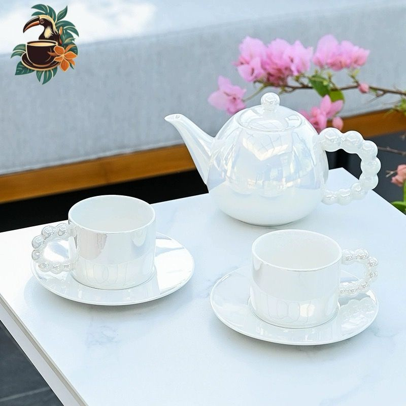 Dishware Dynasti Сервиз чайный с чайником "керамические кружечки", 5 предм., на 2 перс.  #1