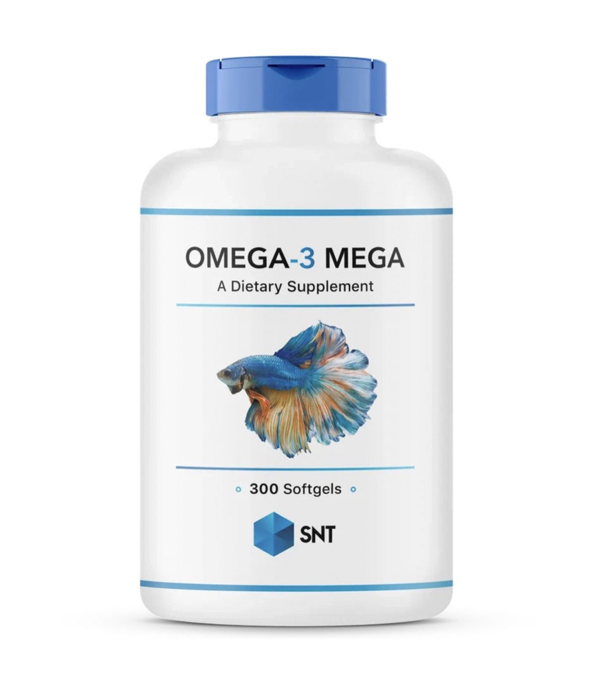 SNT, Omega-3 MEGA, Омега-3 Мега, 300 капсул #1