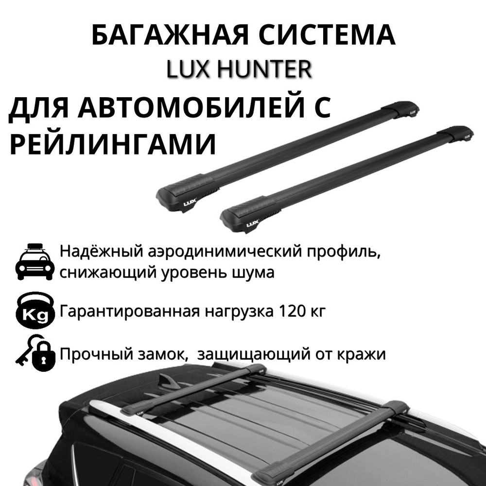 Багажная система LUX ХАНТЕР черная для Renault Duster 2021- #1