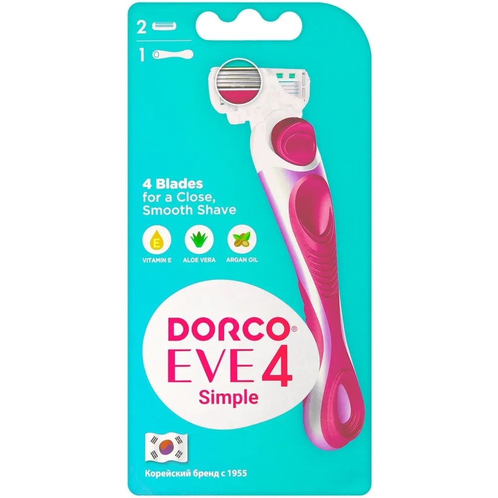 Cтанок для бритья DORCO "Eve 4 Simple", женский, 2 сменные кассеты  #1