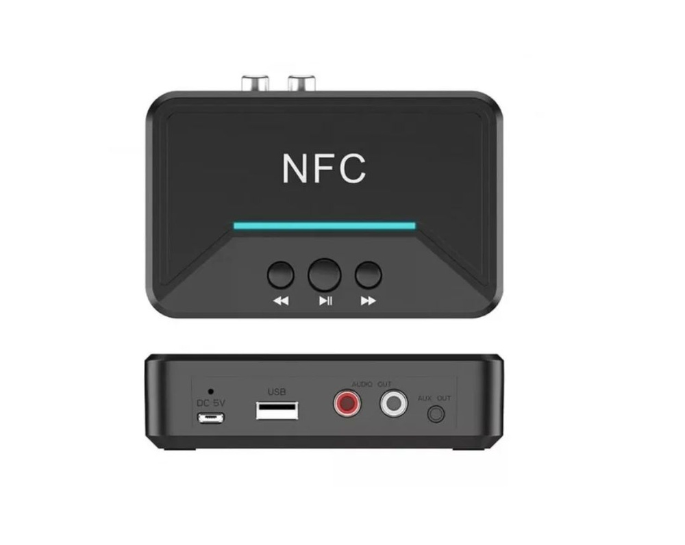 AUX Bluetooth адаптер для пк и телевизора NFC BT200, блютус модуль аукс 3.5 мм, арт: 6948-М  #1