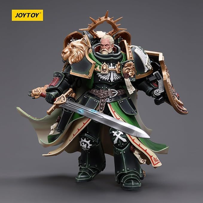 Подвижная фигурка JOYTOY 1/18 Warhammer 40000 Dark Angels Primarch Lion ElJonson #1