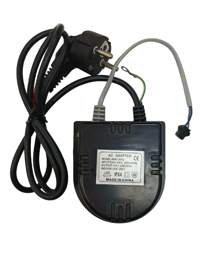 Блок питания для душевой кабины, трансформатор AC ADAPTER AMO-2012, 220-240VAC, 12V, 50-60 Hz, 1.67A, #1