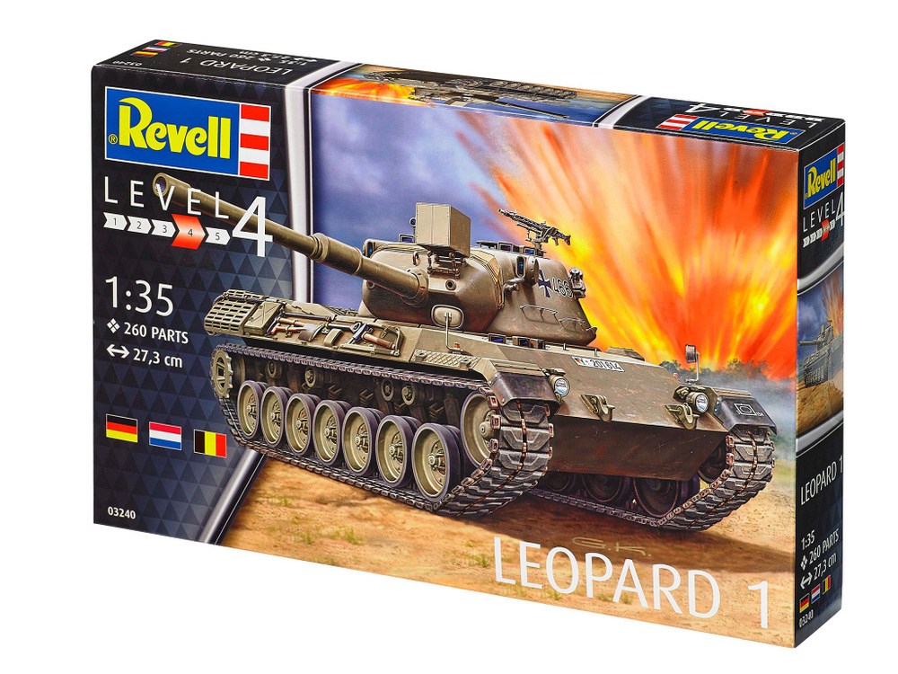 Набор для сборки Revell (Ревел) - Сборная модель Боевой танк ФРГ Леопард 1  #1