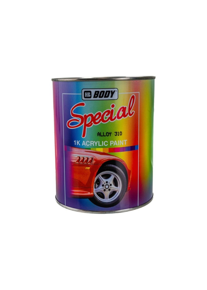 Автоэмаль для дисков BODY Special Paint 310 Серебристая 1л #1