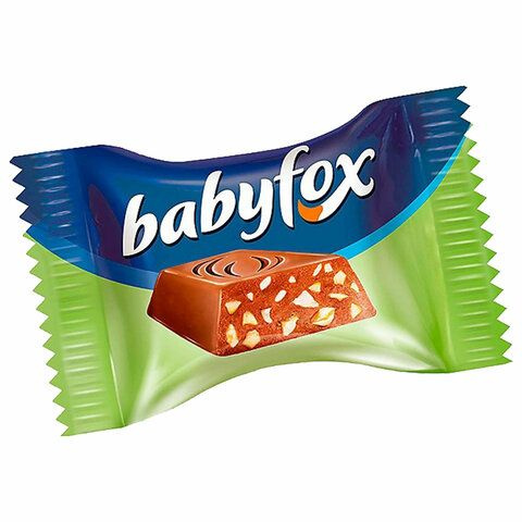 Конфеты шоколадные BABYFOX "Mini" с фундуком в молочном шоколаде, 500 г, КЕК806  #1