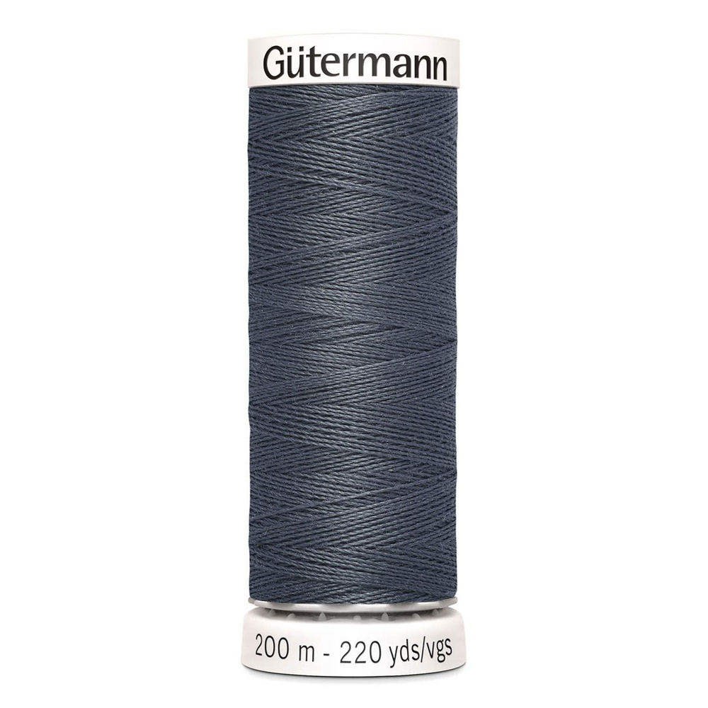 Нить Gutermann, Sew-All 100/200м для всех материалов, 100% п/э, цвет 93 аспидно-серый  #1