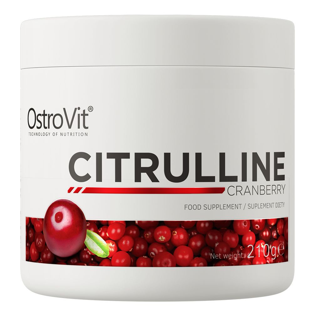 Цитруллин малат 2610 мг 210 гр со вкусом Клюква Citrulline Ostrovit / Спортивное питание для набора мышечной #1