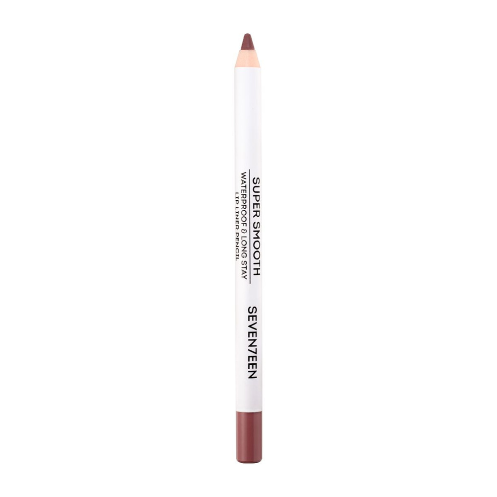 Seventeen Карандаш для губ водостойкий с витамином Е Super Smooth Waterproof Lip Liner, 36 супер нюд, #1