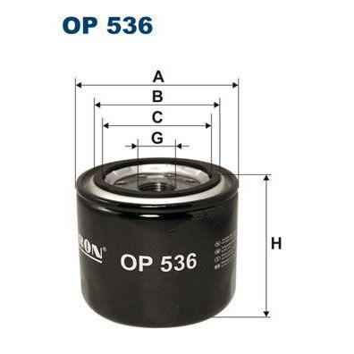 Фильтр масляный FILTRON OP 536, oem 1017100EG01 #1