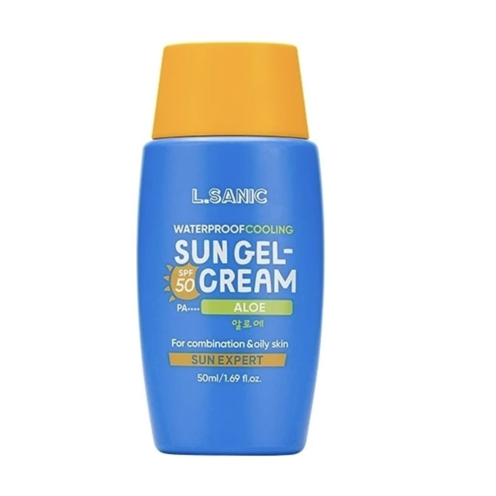 Солнцезащитный гель-крем для лица с алоэ LSanic Sun Expert Aloe Waterproof Cooling Sun Gel-Cream SPF50 #1
