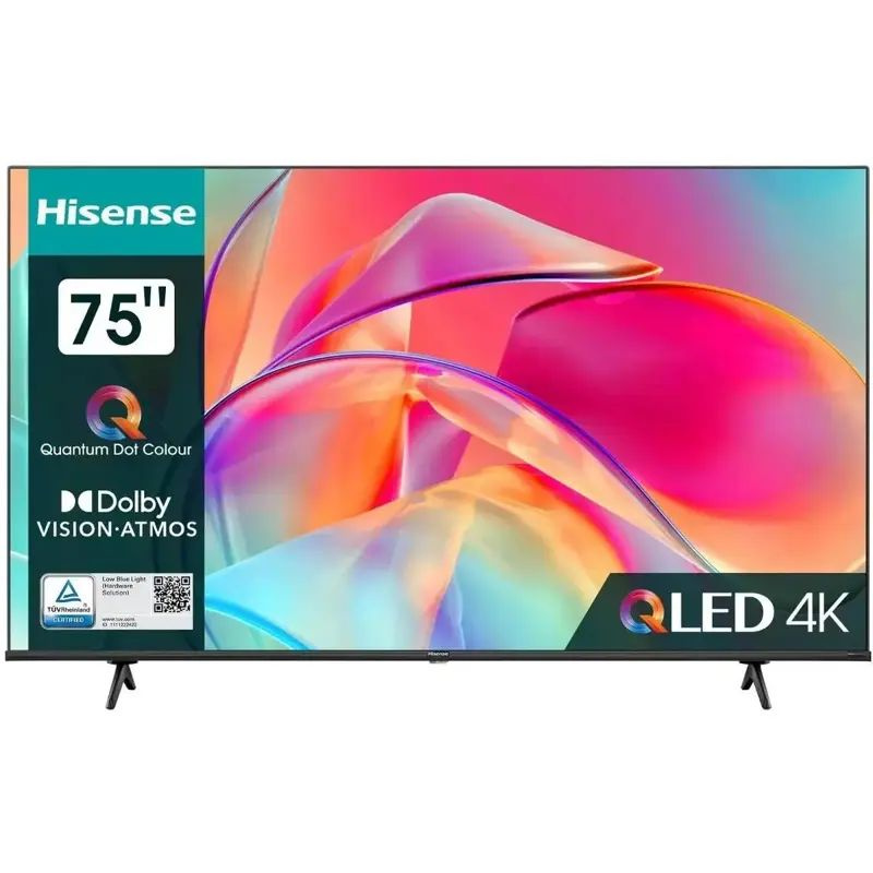 Hisense Телевизор 75E7KQ 75" 4K HDR, черный #1