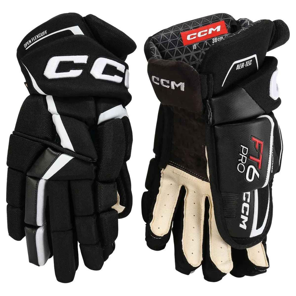 Перчатки CCM JETSPEED FT6 PRO SR (BLK/WHT 13") #1