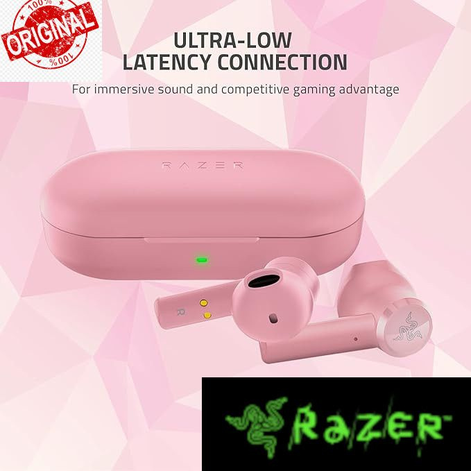 Razer Наушники беспроводные с микрофоном, Bluetooth, USB Type-C, розовый  #1