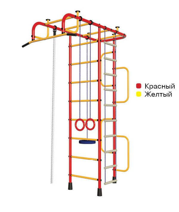 Детский спортивный комплекс Пионер 3М красный жёлтый #1