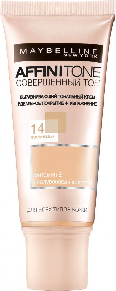 Крем тональный Maybelline Аffinitone #14 creamy beige #1