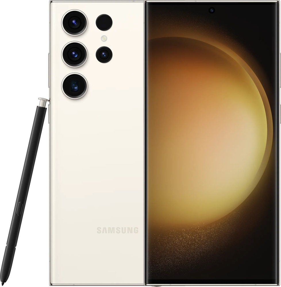 Samsung Смартфон S23Ultra8/256 8/256 ГБ, бежевый, кремовый #1