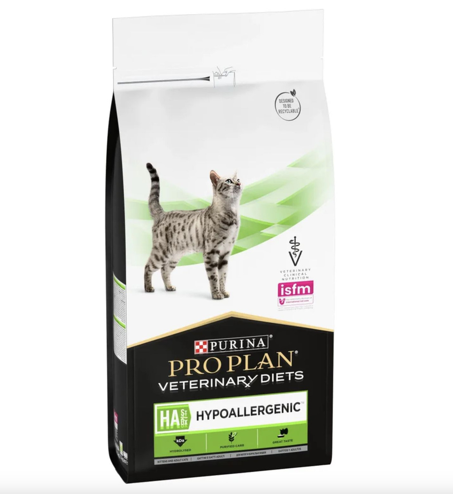 Сухой корм для кошек Purina Pro Plan Veterinary Diets HA Hypoallergenic при пищевой непереносимости 1,3 #1