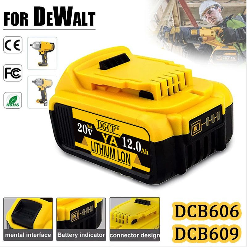 20V 6000mAh Dewalt Оригинальная литиевая батарея 18V #1