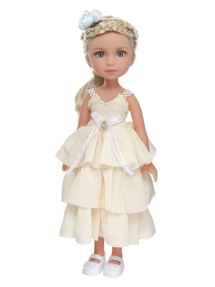Классическая кукла 32 см в беж нарядном платье Max&Jessi #1