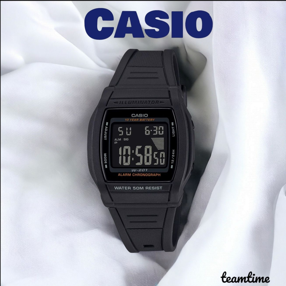 Наручные часы CASIO W-201-1B #1