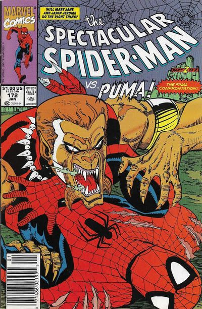 Spectacular Spider-Man #172, 1991. Оригинальный комикс на английском языке  #1