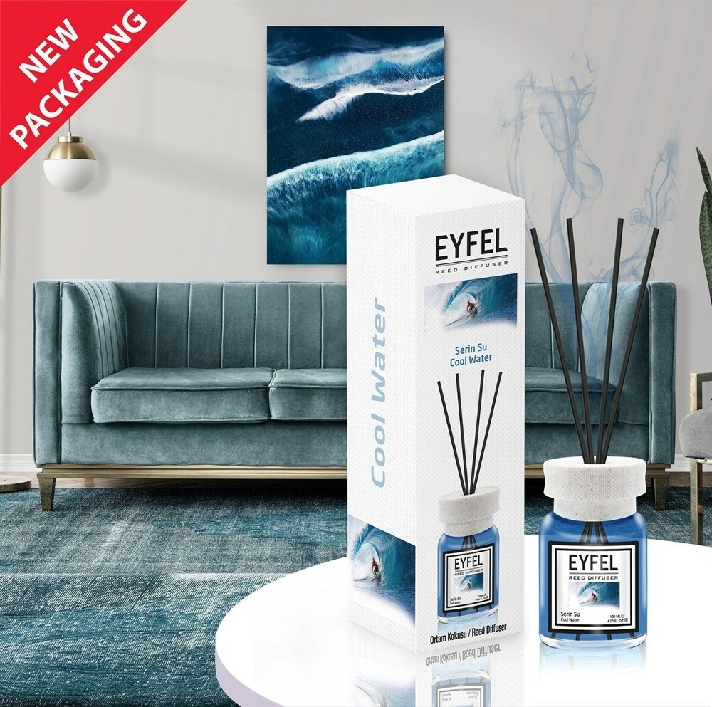 EYFEL PERFUME Диффузор Ледниковая вода, 120 мл, ароматический диффузор для дома с палочками  #1