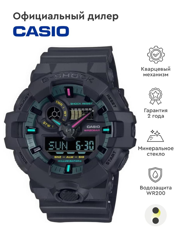 Мужские наручные часы Casio G-Shock GA-700MF-1A #1