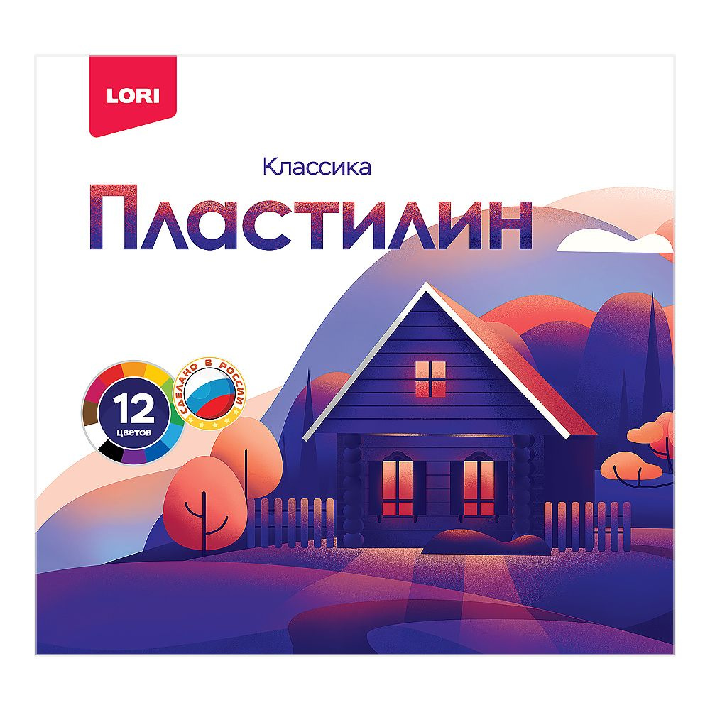 Пластилин "Классика" 12 цветов, 240 гр, со стеком #1