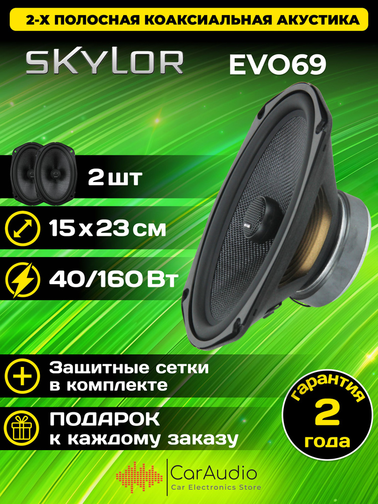 Коаксиальная акустическая система SKYLOR EVO69 15x23см. 2шт. #1