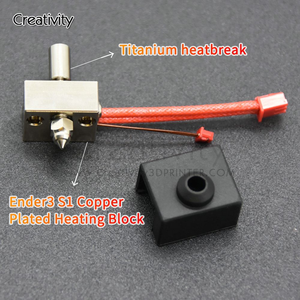 Сверло для бумаги Ender3 S1/Pro Hotend Kit Extruder Биметалл с медным покрытием-Версия из титанового #1