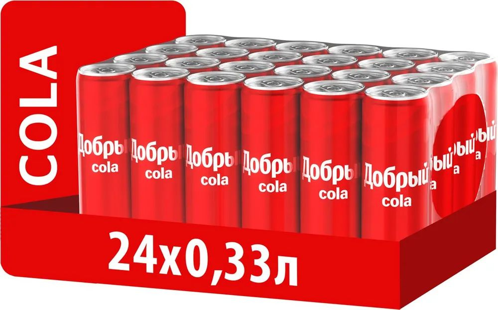 Напиток газированный Добрый Кола 24 х 0,33л Cola #1