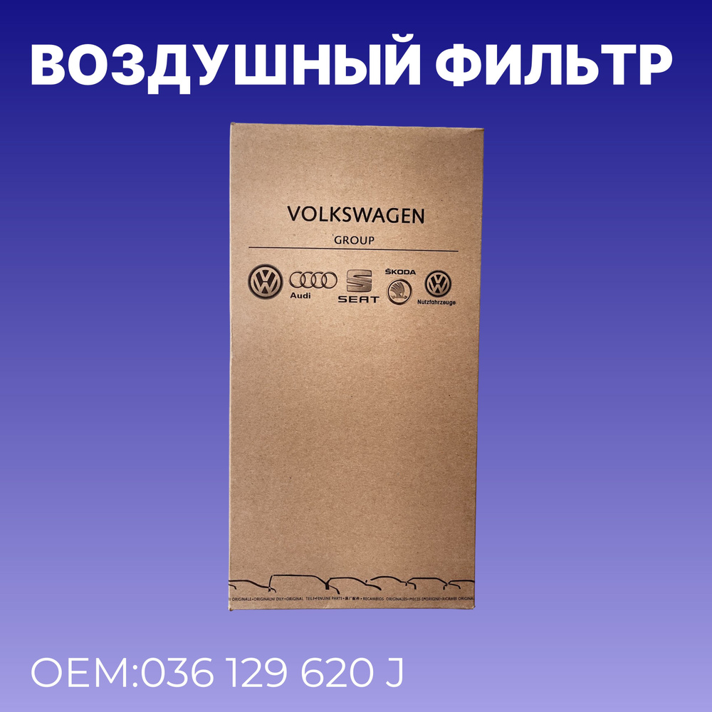 Воздушный фильтр, от бренда VAG (VW/Audi/Skoda/Seat) / Пылевой / OEM 036129620J  #1