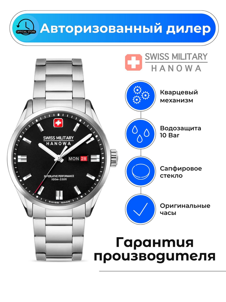 Наручные мужские часы Swiss Military Hanowa Maxed SMWGH0001601 с гарантией  #1