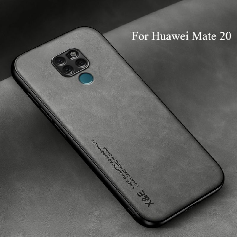 FASNYA Кожаный чехол на Huawei Mate 20 (Хуавей Мате 20) с защитой камеры противоударный,ля магнитного #1