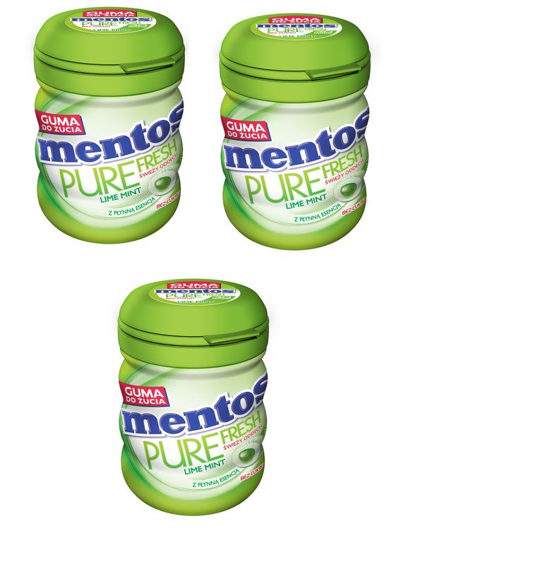 Жевательная резинка Mentos pure fresh Лайм 3 шт по 60 гр #1