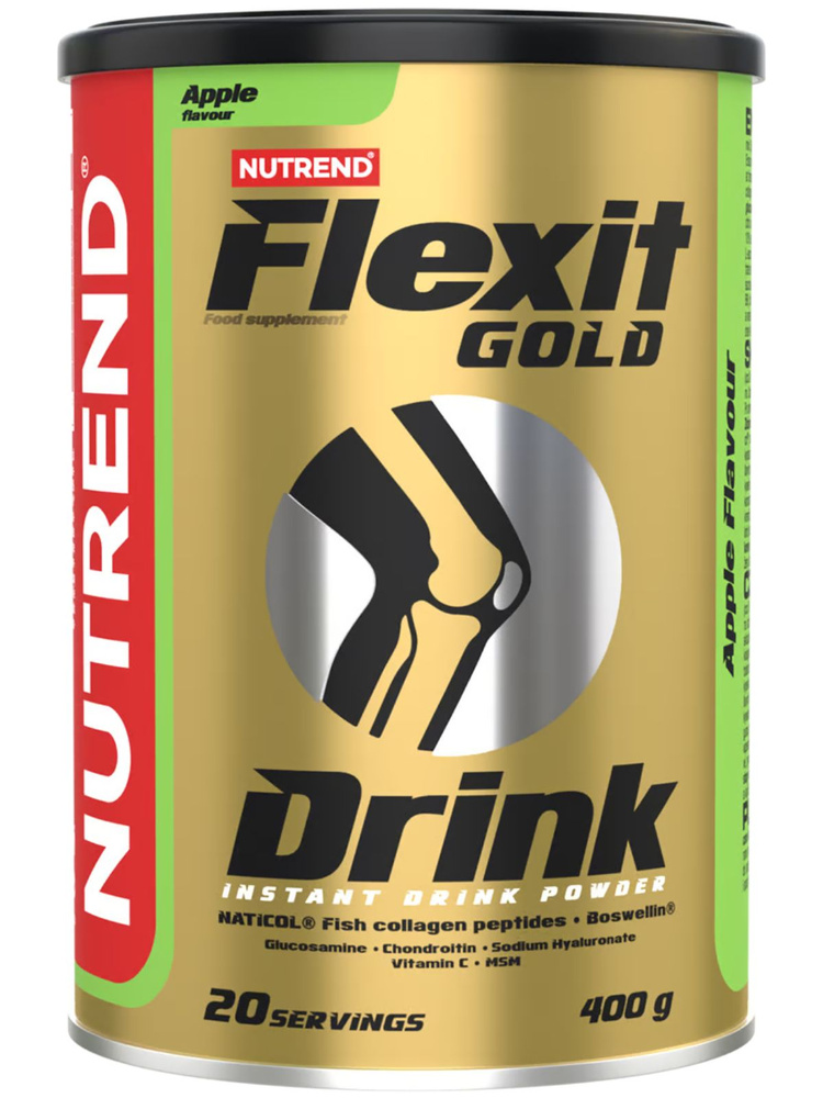 Комплекс хондропротекторов NUTREND FLEXIT GOLD DRINK 400 г, Яблоко #1