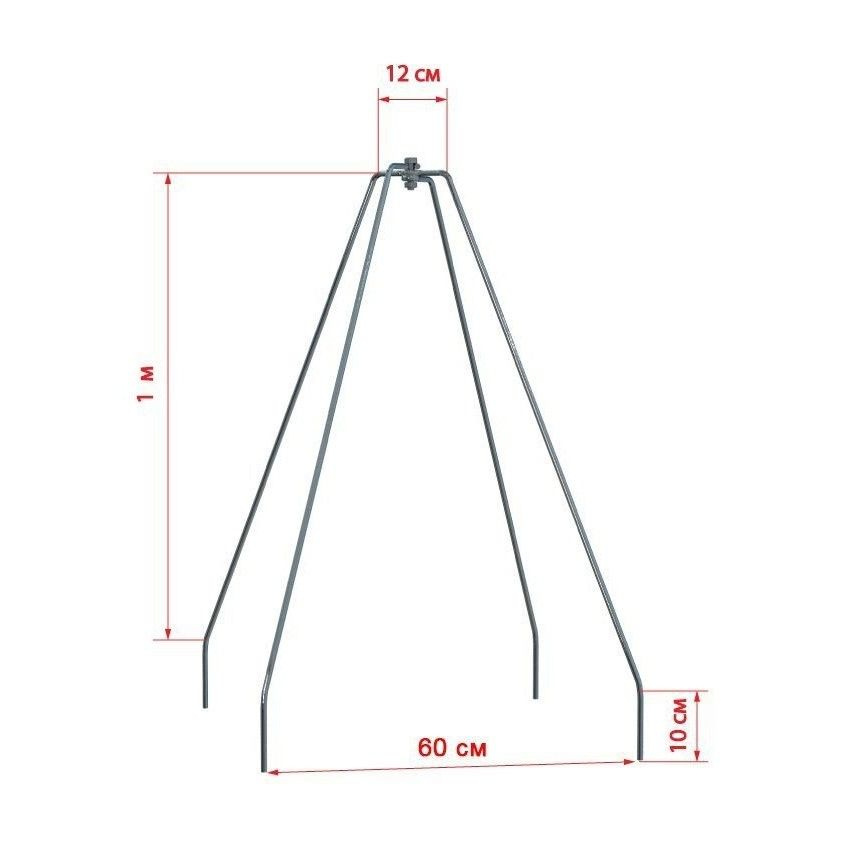 Каркас металлический для укрытия растений на зиму, 100 см  #1