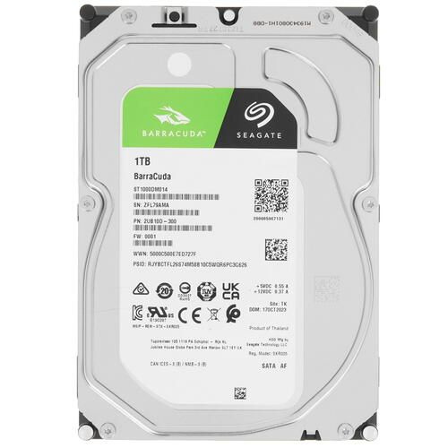 Seagate 1 ТБ Внутренний жесткий диск 1 ТБ,256 МБ, SATA III, 6 Гбит/с ([ST1000DM014])  #1