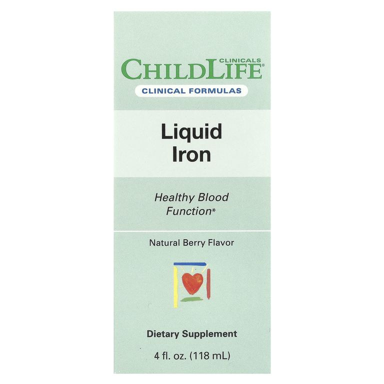 ChildLife Clinicals liquid iron, Железо для детей, 118 ml #1