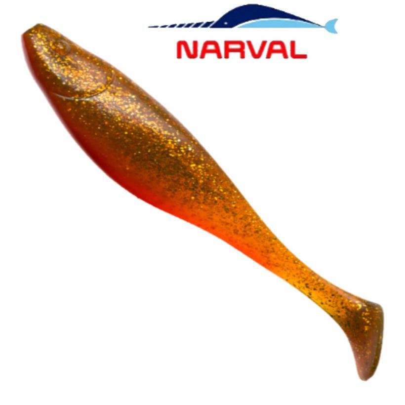 Приманка силиконовая Narval Commander Shad 14cm цв. #005 Magic Motoroil / Виброхвост для джига на судака, #1