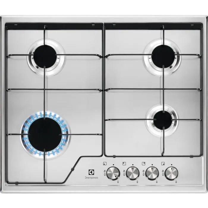 Плита газовая Electrolux 600 Slim line KGS6424BX #1