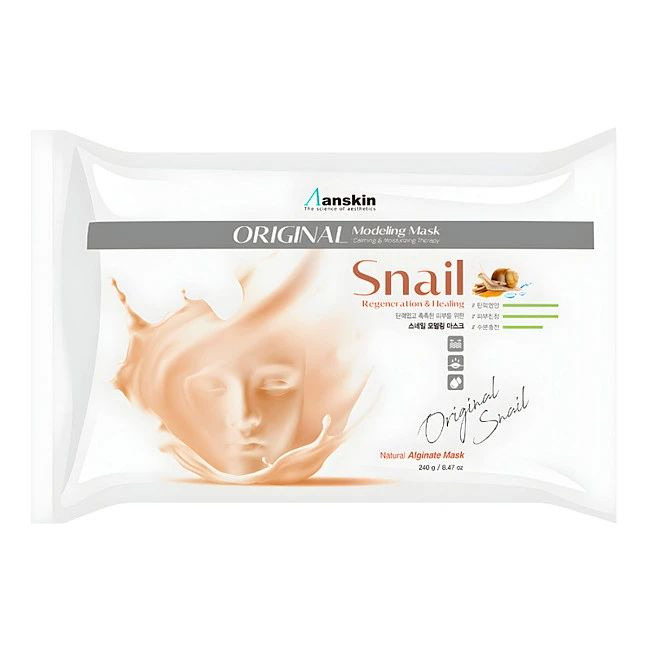 АН Original Маска альгинатная с муцином улитки (пакет) Snail Modeling Mask / (Refill) 240гр  #1