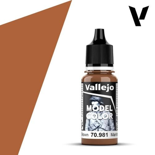 Краска акриловая Vallejo MODEL COLOR 17ML. ORANGE BROWN 70.981 #1